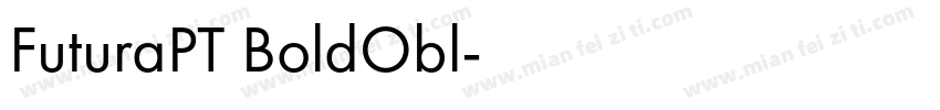 FuturaPT BoldObl字体转换
